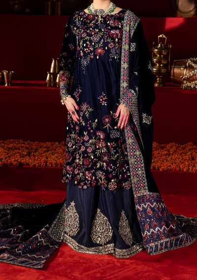 Nureh Embroidered Pakistani Luxury Velvet Dress