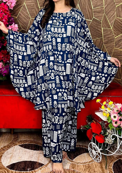 2 Pieces Linen Butterfly Kaftan Set - db29762