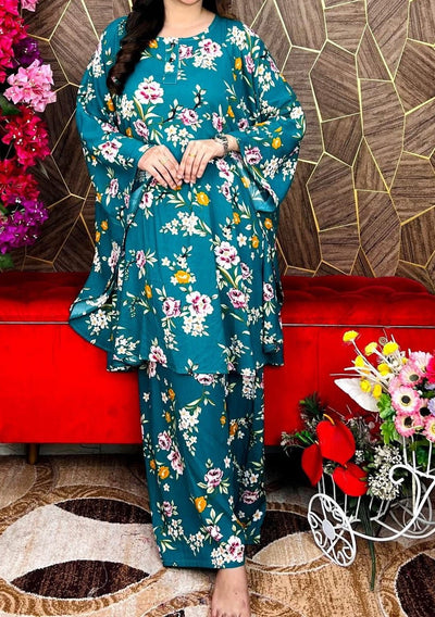 2 Pieces Linen Butterfly Kaftan Set - db29760