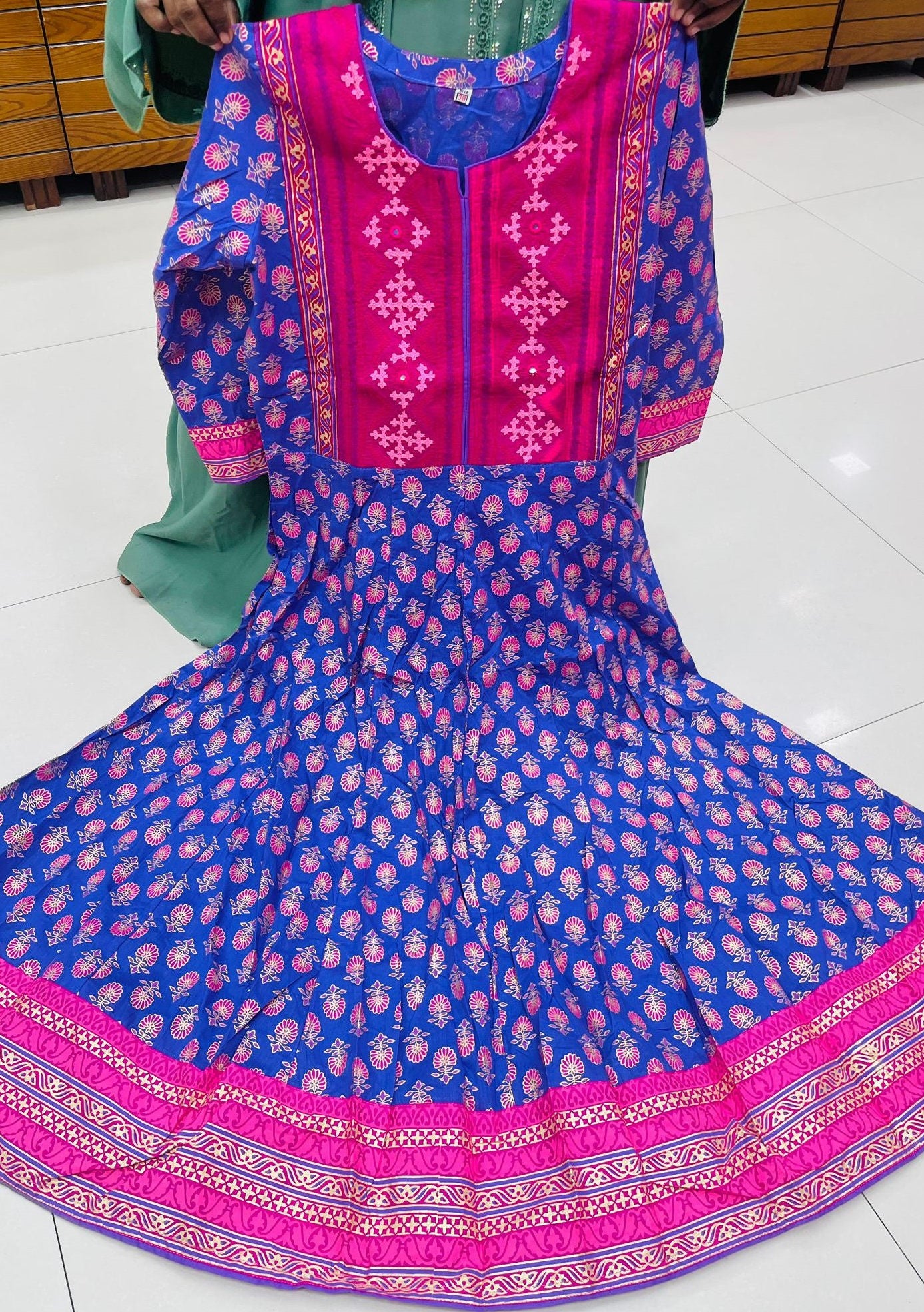 Embroidered 1 Piece Cotton Gown