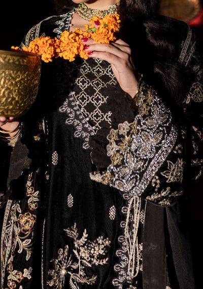 Nureh Embroidered Pakistani Luxury Velvet Dress