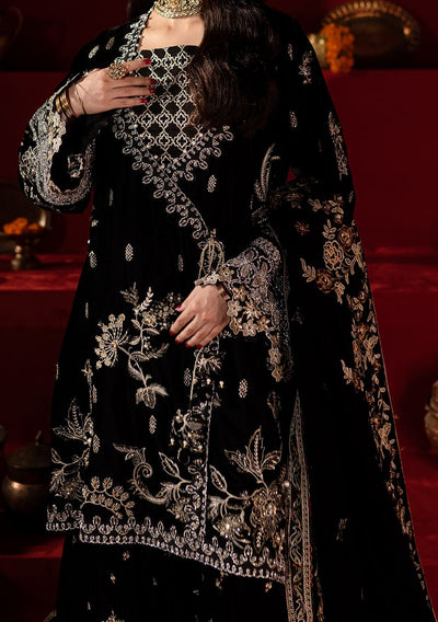Nureh Embroidered Pakistani Luxury Velvet Dress