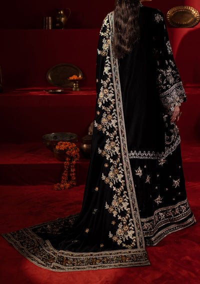 Nureh Embroidered Pakistani Luxury Velvet Dress