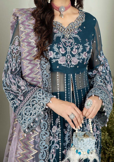 Adan's Libas Alyana Pakistani Luxury Chiffon Dress - db27047