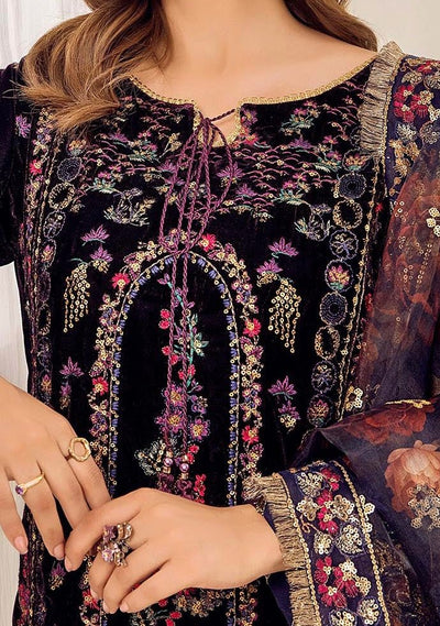 Adan's Libas Pakistani Velvet Luxury Dress - db27567