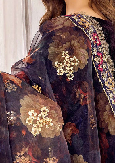 Adan's Libas Pakistani Velvet Luxury Dress - db27567