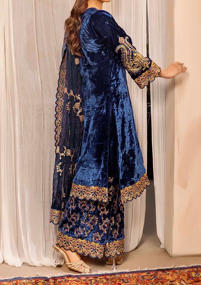 Adan's Libas Pakistani Velvet Luxury Dress - db27622