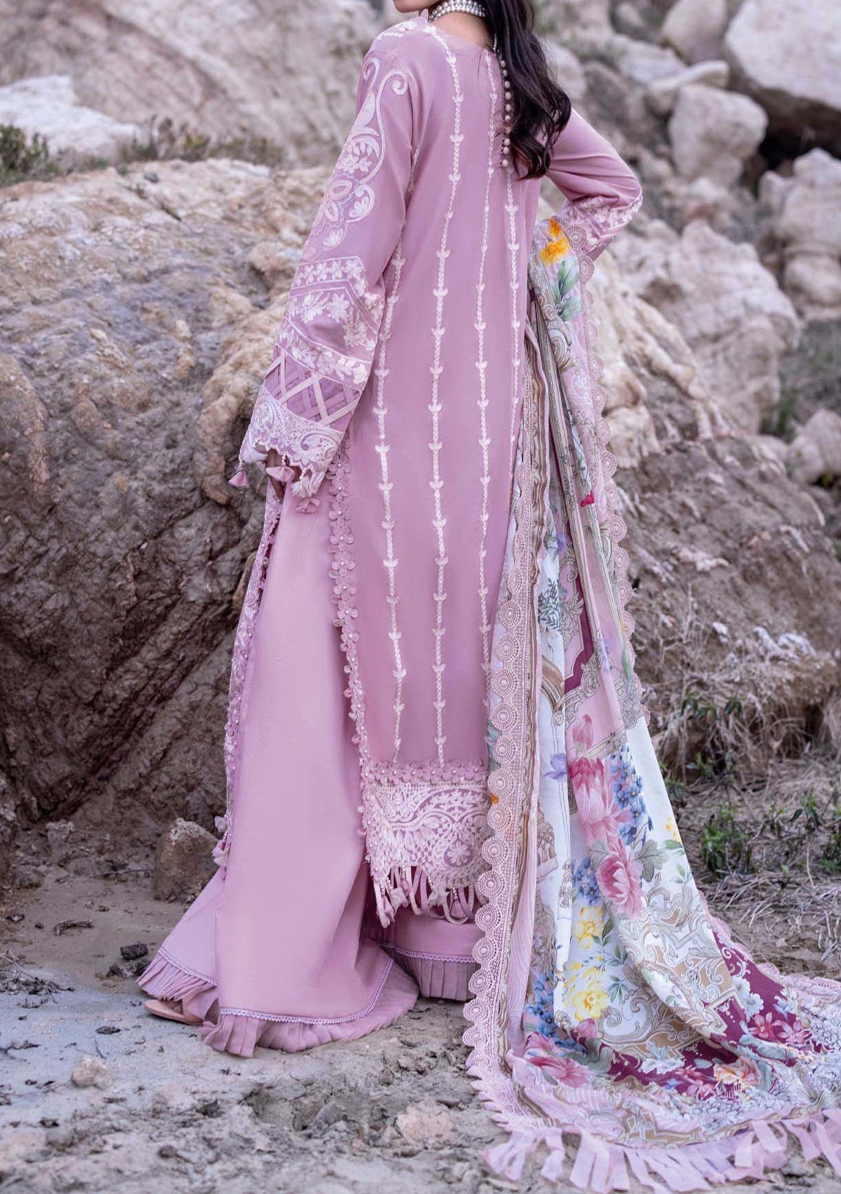 Adan's Libas Queen's Diary Pakistani Lawn Dress - db26065