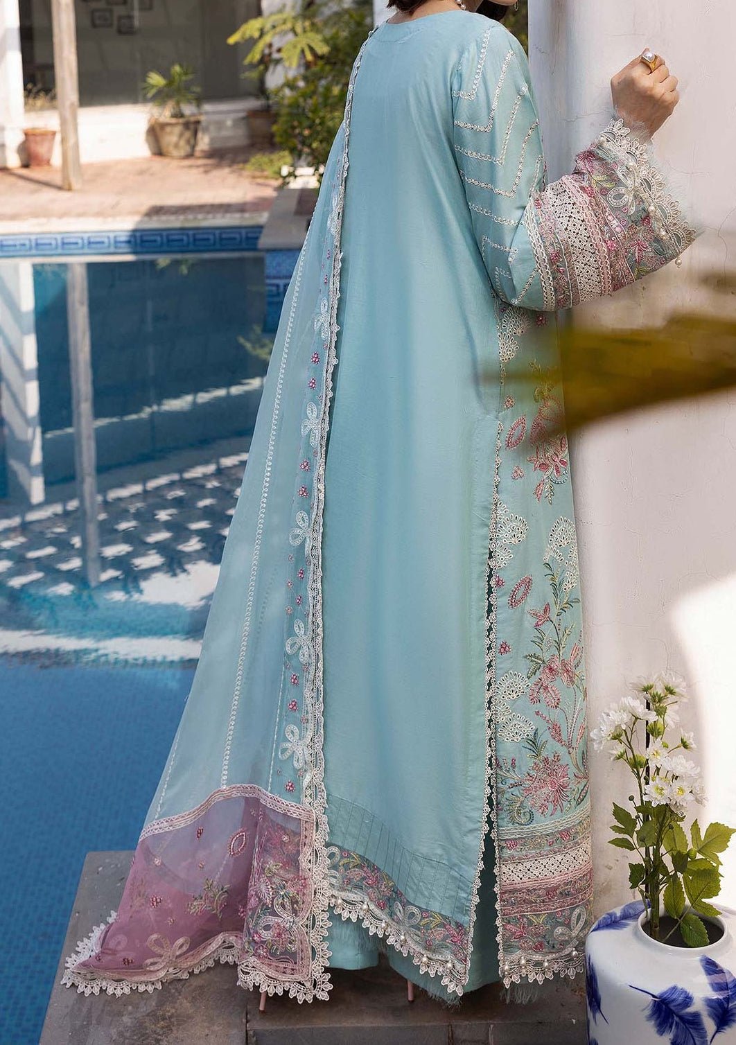 Adna's Libas Summer Dream Pakistani Lawn Dress - db28526