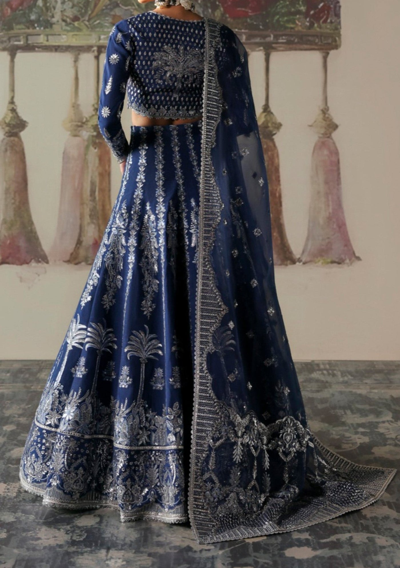 Afrozeh Divani Pakistani Lehenga Suit - db27888