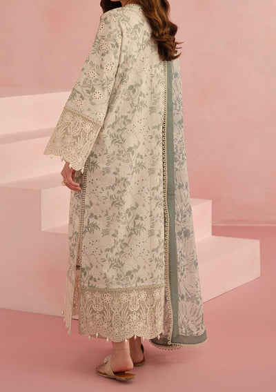 Afrozeh Floral Charm Pakistani Luxury Lawn Dress - db28137