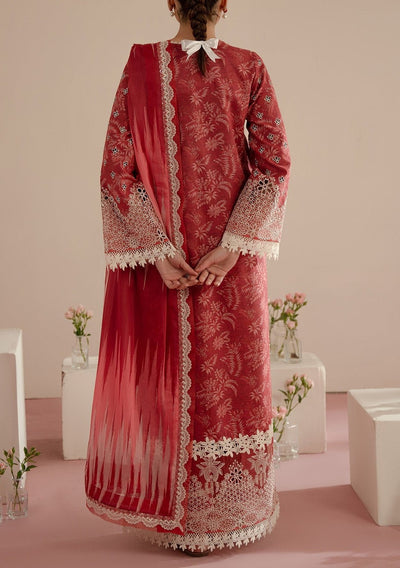 Afrozeh Floral Charm Pakistani Luxury Lawn Dress - db28139