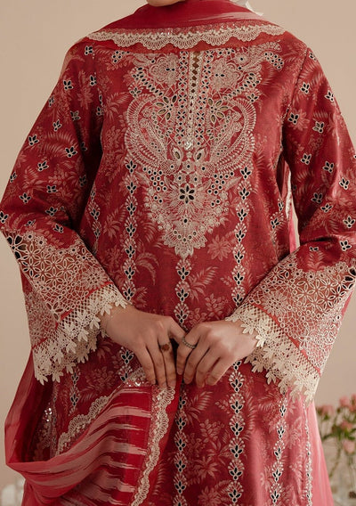 Afrozeh Floral Charm Pakistani Luxury Lawn Dress - db28139