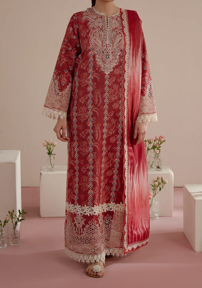 Afrozeh Floral Charm Pakistani Luxury Lawn Dress - db28139