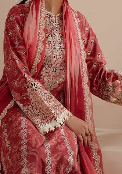 Afrozeh Floral Charm Pakistani Luxury Lawn Dress - db28139