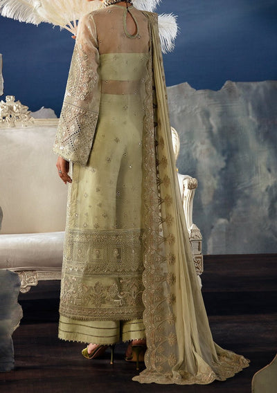 Afrozeh Zelena Pakistani Luxury Organza Dress - db26966