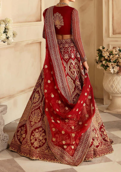 Akbar Aslam Rosier Pakistani Organza Lehenga Choli - db27212