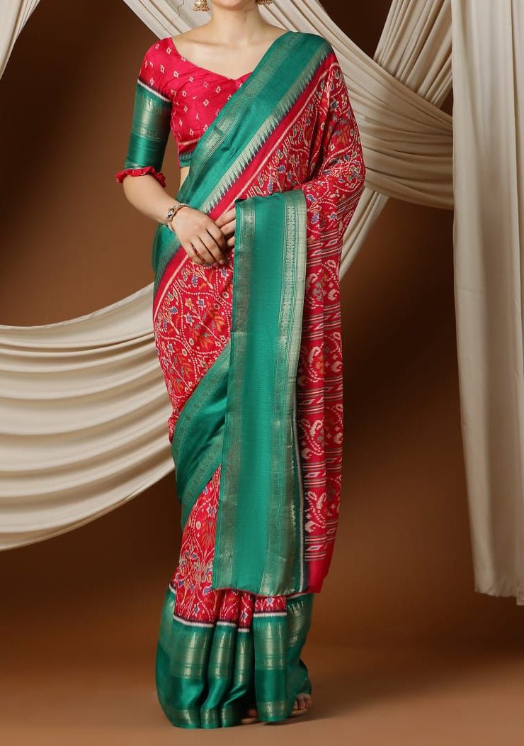 Apple Oxford Silk Blend Designer Saree - db28913