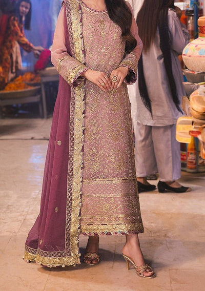 Asim Jofa Chamkeeli Pakistani Embroidered Chiffon Dress - db29317