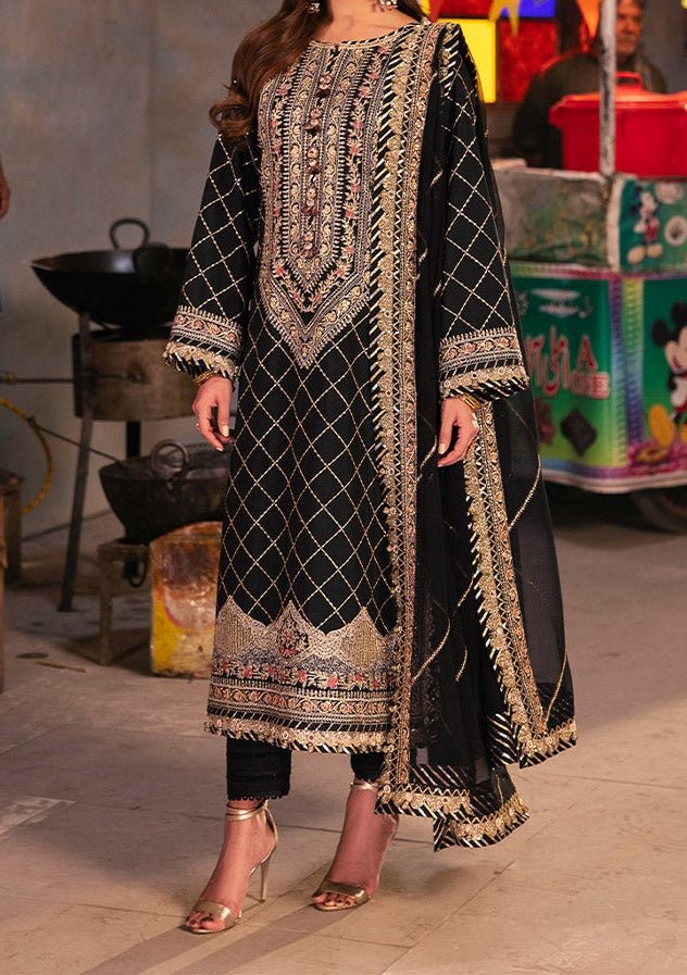 Asim Jofa Chamkeeli Pakistani Twisted Silk Dress
