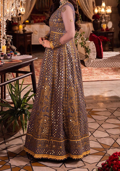 Asim Jofa Chandni Raatein Pakistani Net Anarkali - db27064