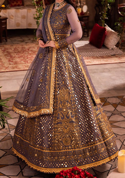 Asim Jofa Chandni Raatein Pakistani Net Anarkali - db27064