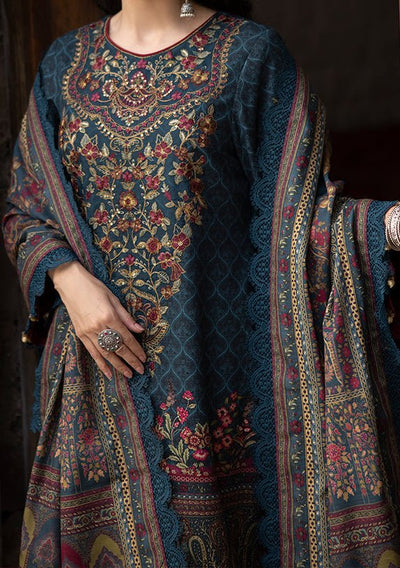 Asim Jofa Embroidered Pakistani Khaddar Dress - db28226