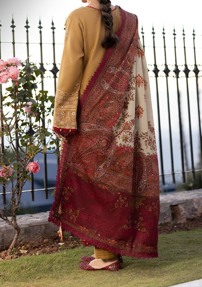 Asim Jofa Embroidered Pakistani Khaddar Dress - db28246