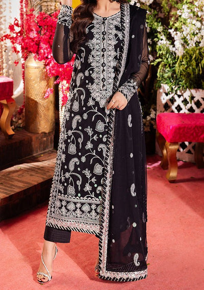 Asim Jofa Jag Mag Pakistani Chiffon Dress - db29318