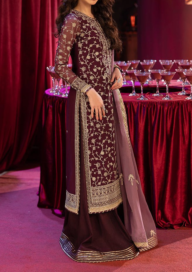 Asim Jofa Luxury Festive Embroidered Chiffon Dress - db29076