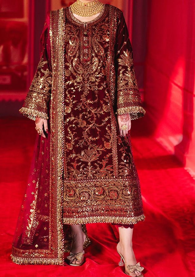 Asim Jofa Makhmal Pakistani Luxury Dress - db27795