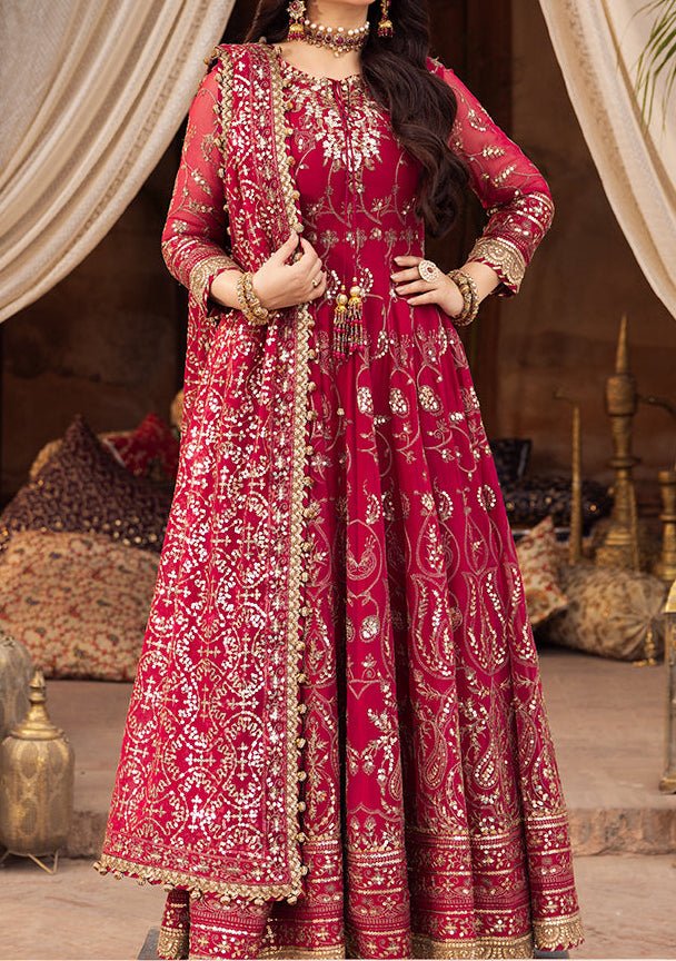 Asim Jofa Pakistani Luxury Chiffon Anarkali - db25866