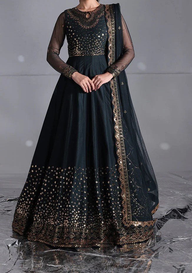 Asim Jofa Pakistani Luxury Net Dress - db29835