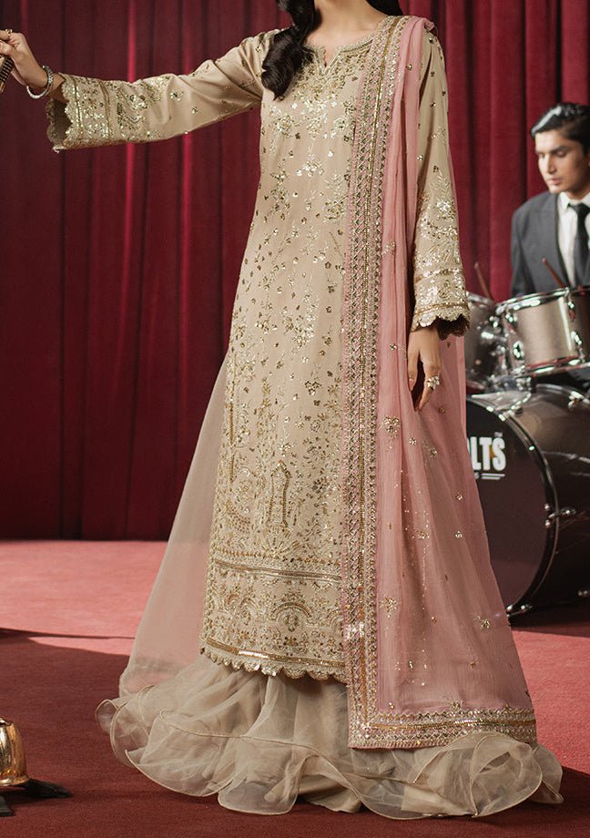 Asim Jofa Premium Festive Embroidered Silk Dress - db28376