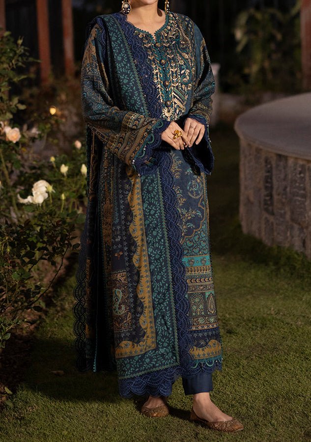 Asim Jofa Prints Pakistani Viscose Dress - db28238