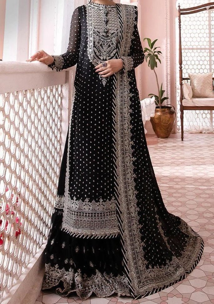 Asim Jofa Replica Embroidered Chiffon Dress - db25276