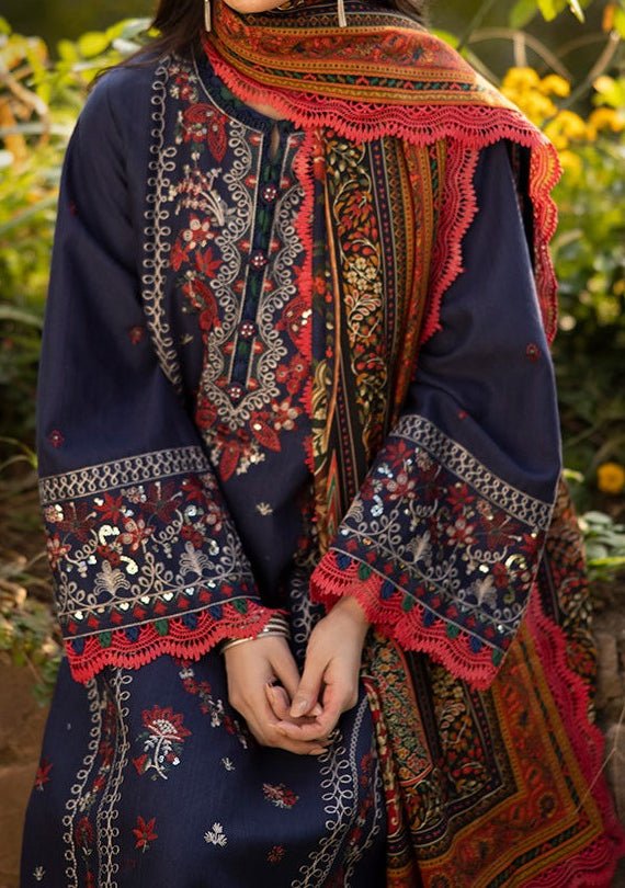 Asim Jofa Winter Embroidered Khaddar Dress - db27666
