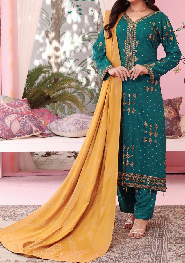 Bin Hameed Aafreen Embroidered Viscose Dress - db27386