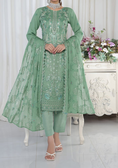 Bin Hameed Aafrin Luxury Embroidered Chiffon Dress - db30223