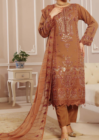 Bin Hameed Aiama Luxury Embroidered Chiffon Dress - db29236