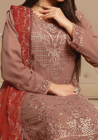 Bin Hameed Aiama Luxury Embroidered Chiffon Dress - db29238