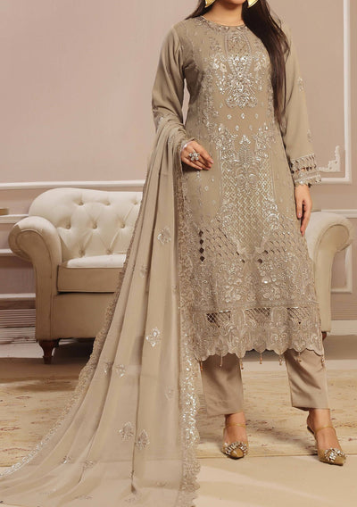 Bin Hameed Aiama Luxury Embroidered Chiffon Dress - db29239