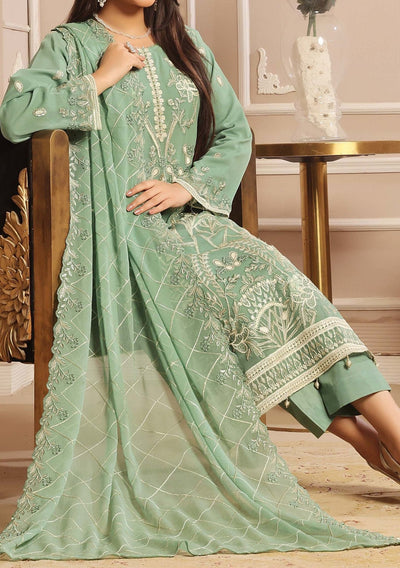 Bin Hameed Aiama Luxury Embroidered Chiffon Dress - db29237