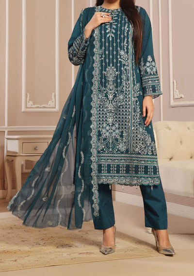 Bin Hameed Aiama Luxury Embroidered Chiffon Dress - db29235