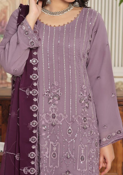 Bin Hameed Alishba Heavy Embroidered Chiffon Dress - db26205