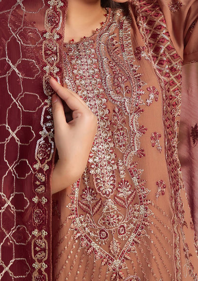 Bin Hameed Alishba Heavy Embroidered Chiffon Dress - db26201