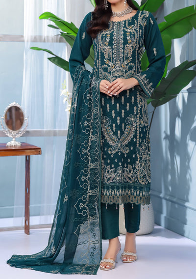 Bin Hameed Arshama Luxury Embroidered Chiffon Dress - db30450