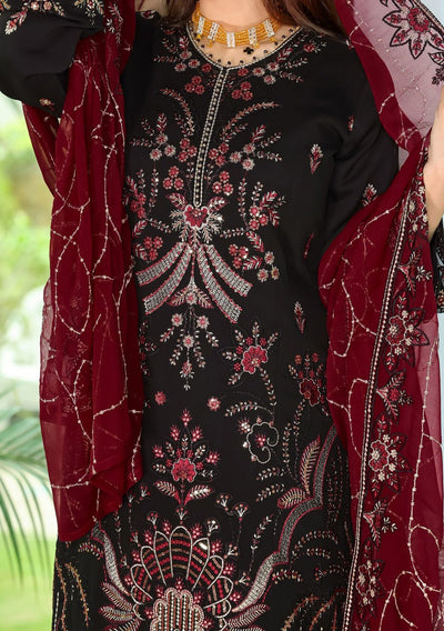 Bin Hameed Arzu Heavy Embroidered Chiffon Dress - db26080