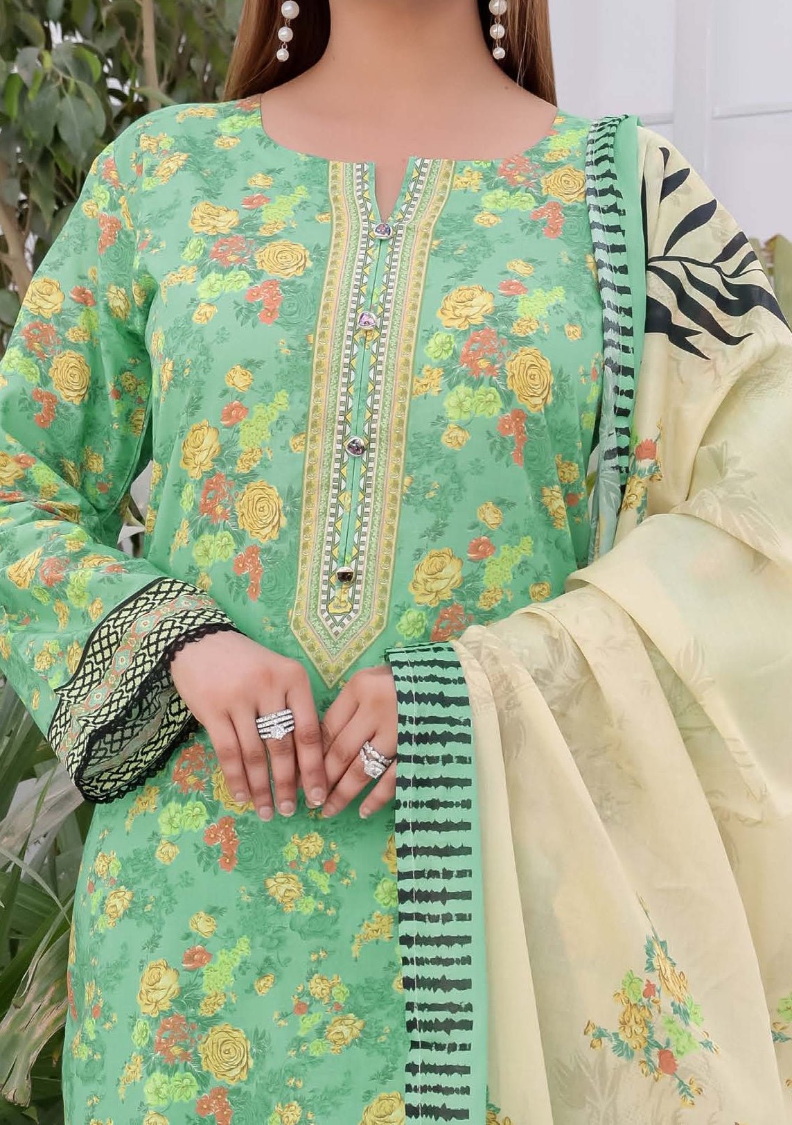 Bin Hameed Dedazaib Printed Lawn Dress - db29604
