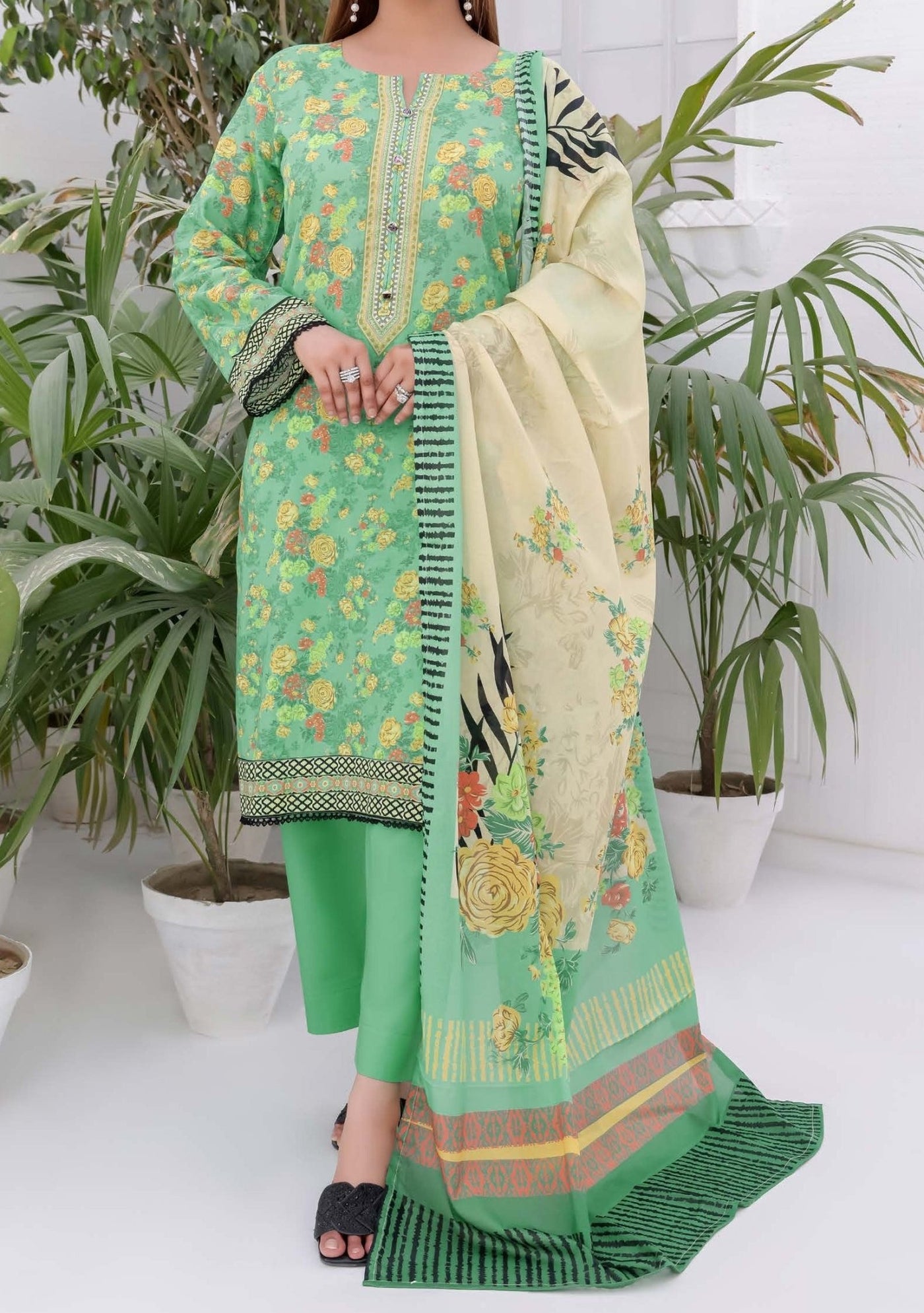 Bin Hameed Dedazaib Printed Lawn Dress - db29604